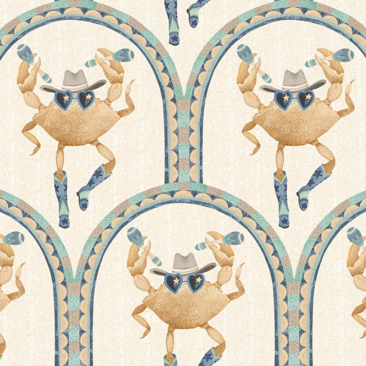 Brand Mckenzie Crab Cabana Wallpaper Sand Dune