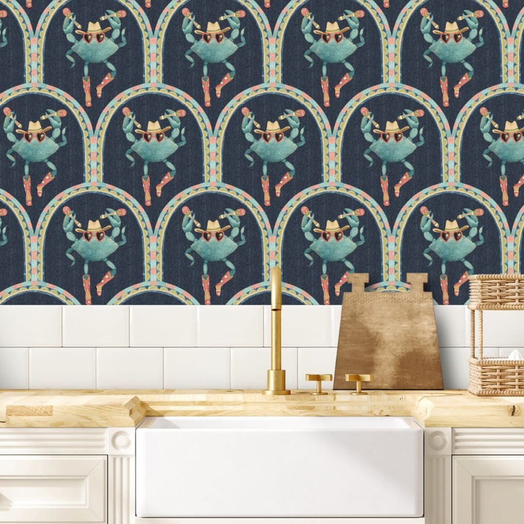 Brand Mckenzie Crab Cabana Wallpaper Deep Tide
