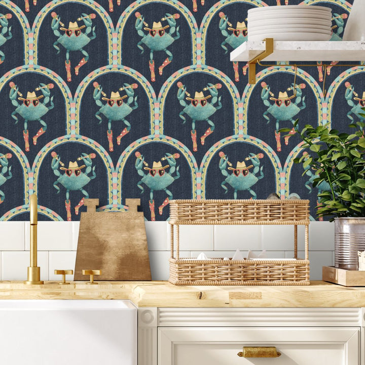 Brand Mckenzie Crab Cabana Wallpaper Deep Tide
