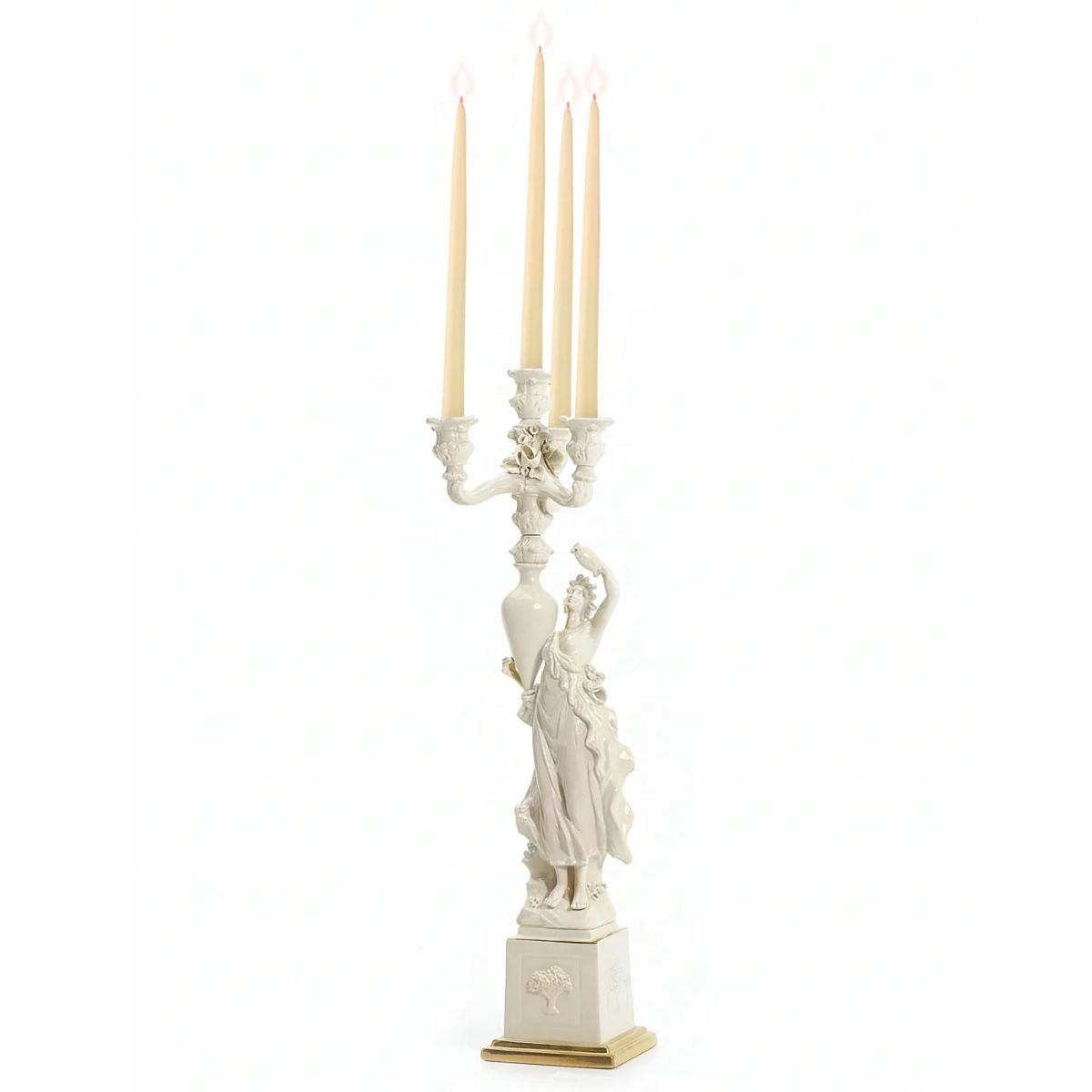 Villari Criteide Candelabra 3 Arms - White