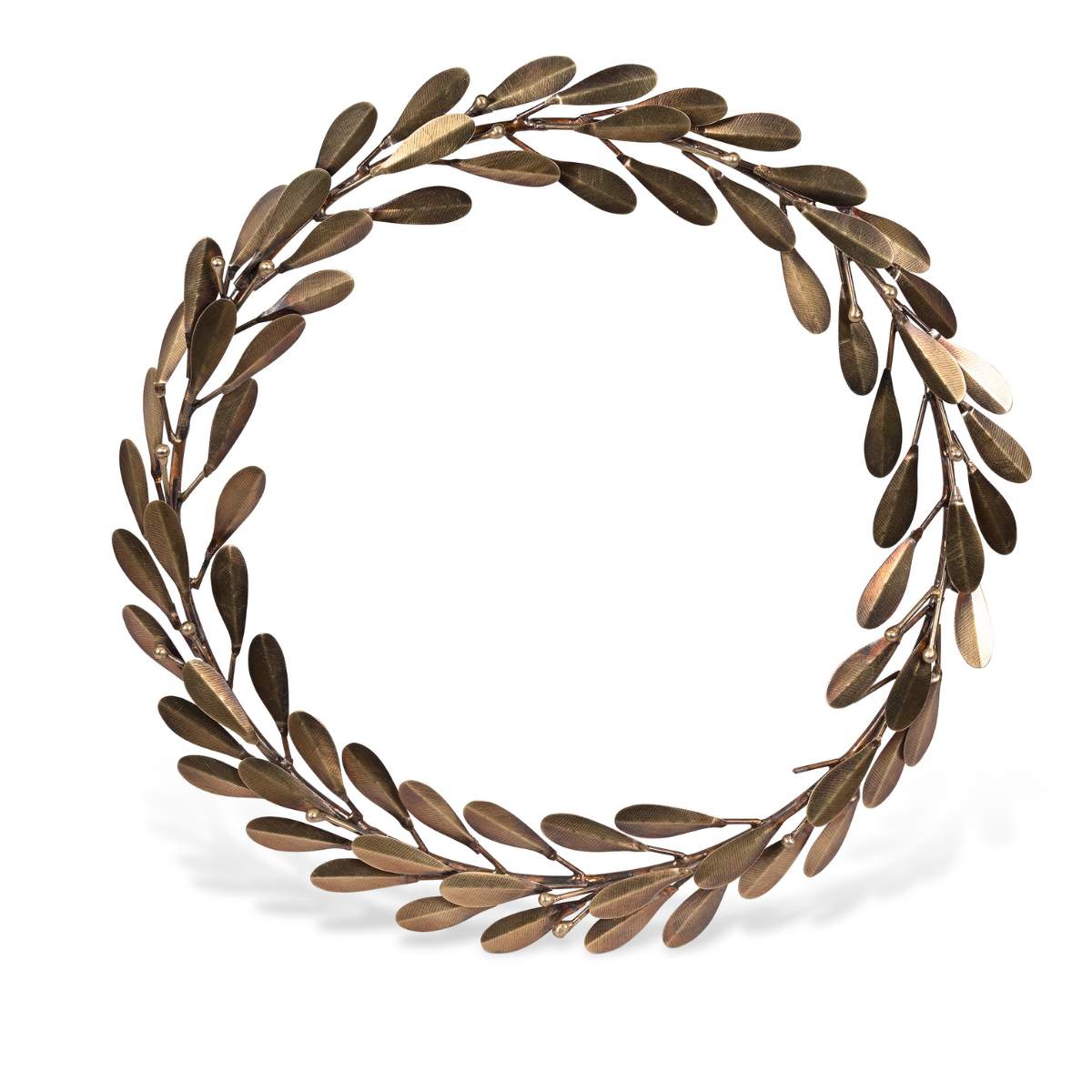 Garden Trading Cromwell Mistletoe Christmas Wreath Brass - Pack of 4