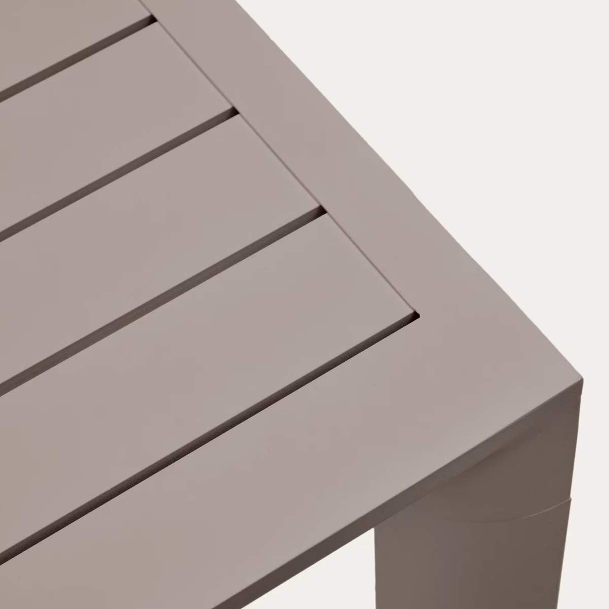 Kave Home Culip aluminium outdoor table in powder coated brown finish, 220 x 100 cm