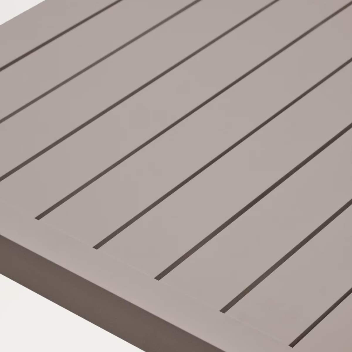 Kave Home Culip aluminium outdoor table in powder coated brown finish, 220 x 100 cm