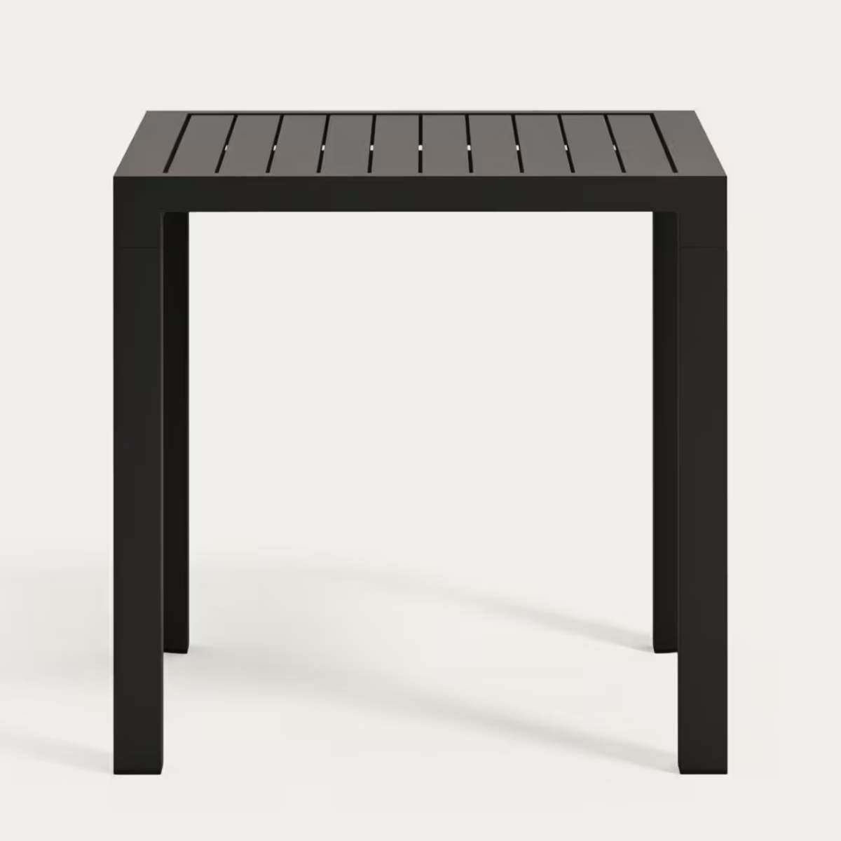 Kave Home Culip aluminium outdoor table in powder coated white finish, 77 x 77 cm