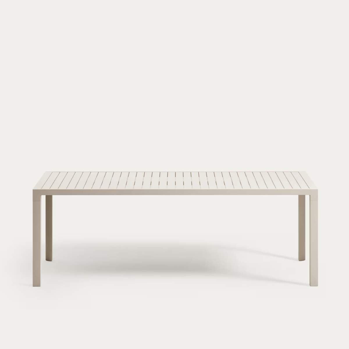 Kave Home Culip aluminium outdoor table in powder coated brown finish, 220 x 100 cm