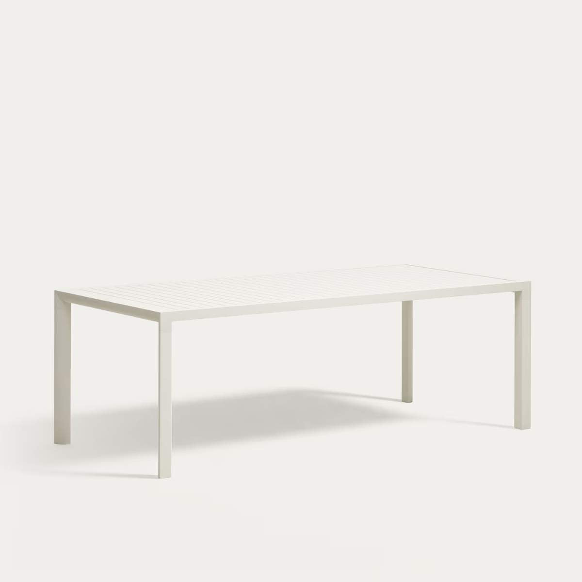 Kave Home Culip aluminium outdoor table in powder coated brown finish, 220 x 100 cm