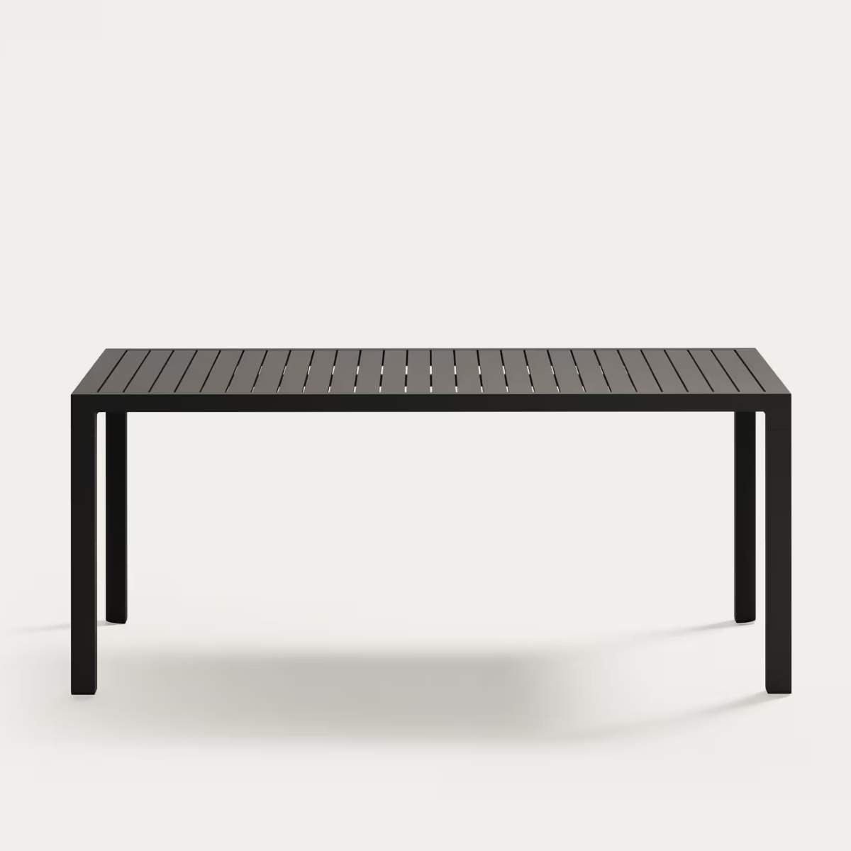 Kave Home Culip aluminium outdoor table with white finish, 180 x 90 cm