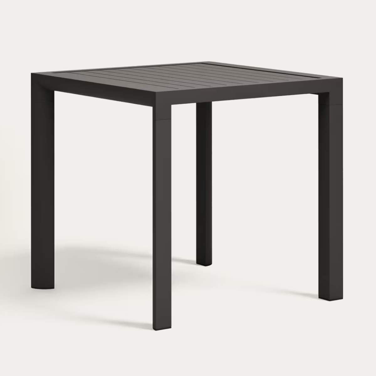 Kave Home Culip aluminium outdoor table in powder coated white finish, 77 x 77 cm