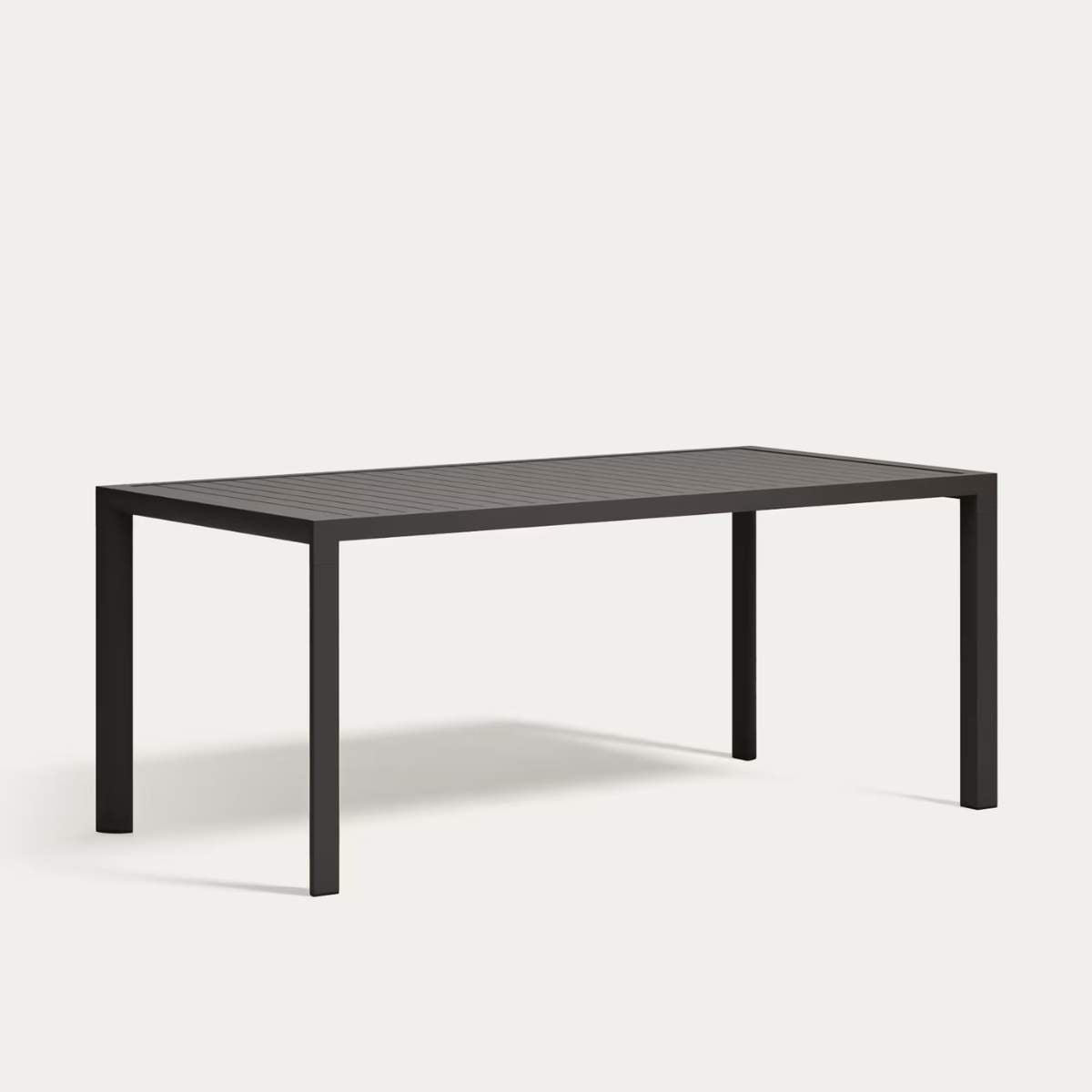 Kave Home Culip aluminium outdoor table with white finish, 180 x 90 cm