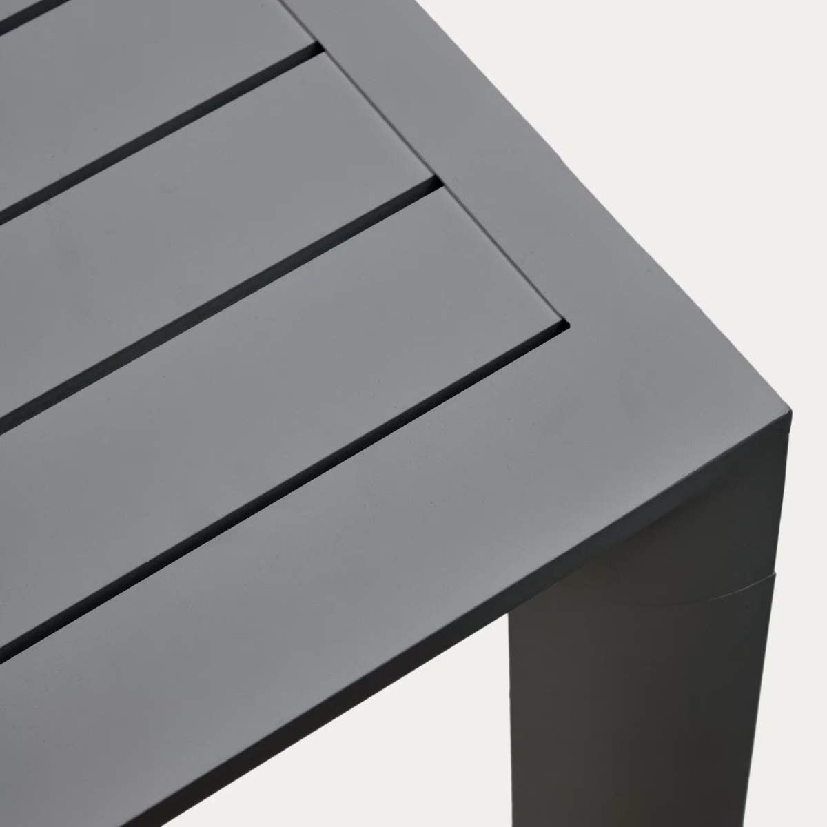 Kave Home Culip aluminium outdoor table with white finish, 180 x 90 cm