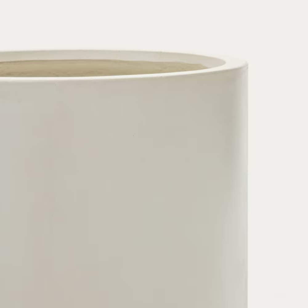 Kave Home Aiguablava Plant Pot in White Cement, Ø 52 cm