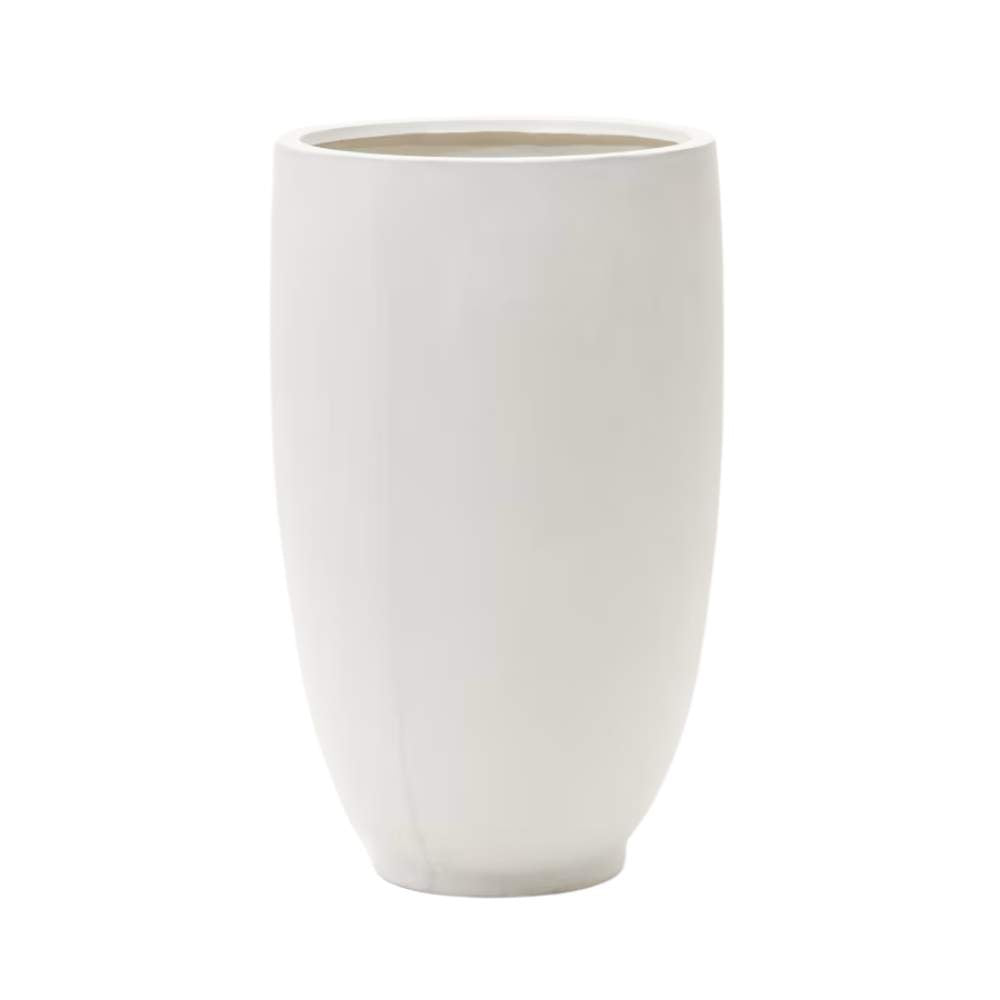 Kave Home Aiguablava White Cement Planter Ø 75 cm