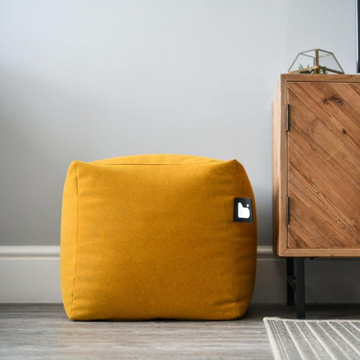 Extreme Lounging B-Box Brushed Suede Stool-Beaumonde