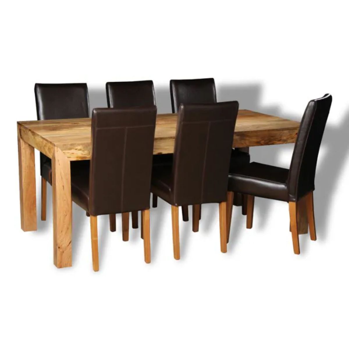 Trade Furniture Dakota Light 180cm Dining Table & 6 Barcelona Chairs