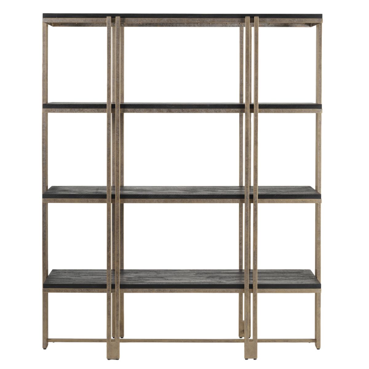 Libra Interiors Dalston Sandblasted Mango Wood Shelving Unit