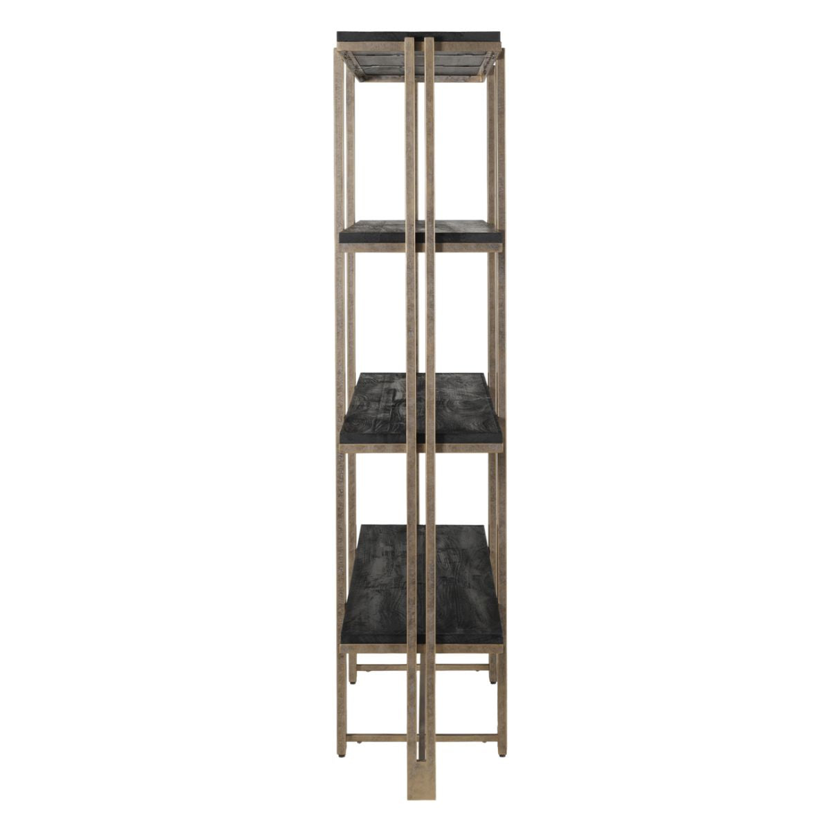 Libra Interiors Dalston Sandblasted Mango Wood Shelving Unit