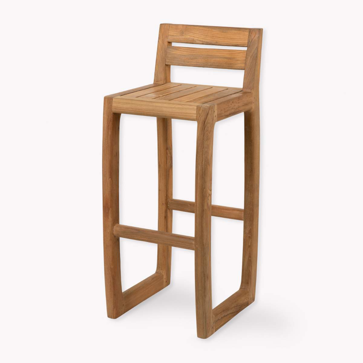 Garden Trading Dashwood Bar Stool With Back Set of 2 Natural