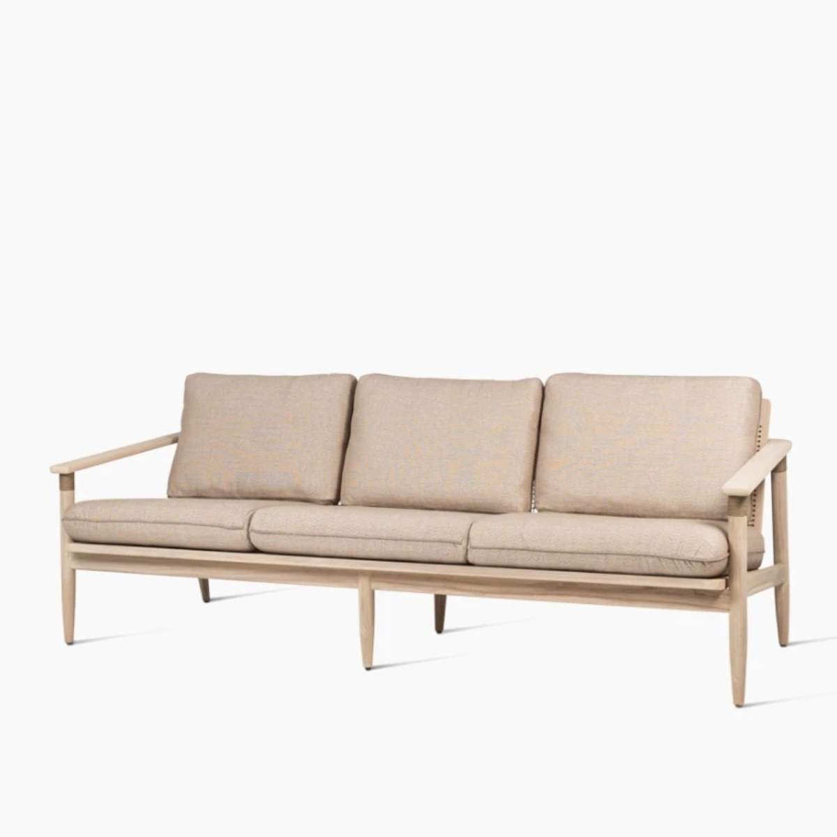 Vincent Shepherd David Teak Outdoor 3 Seater Sofa