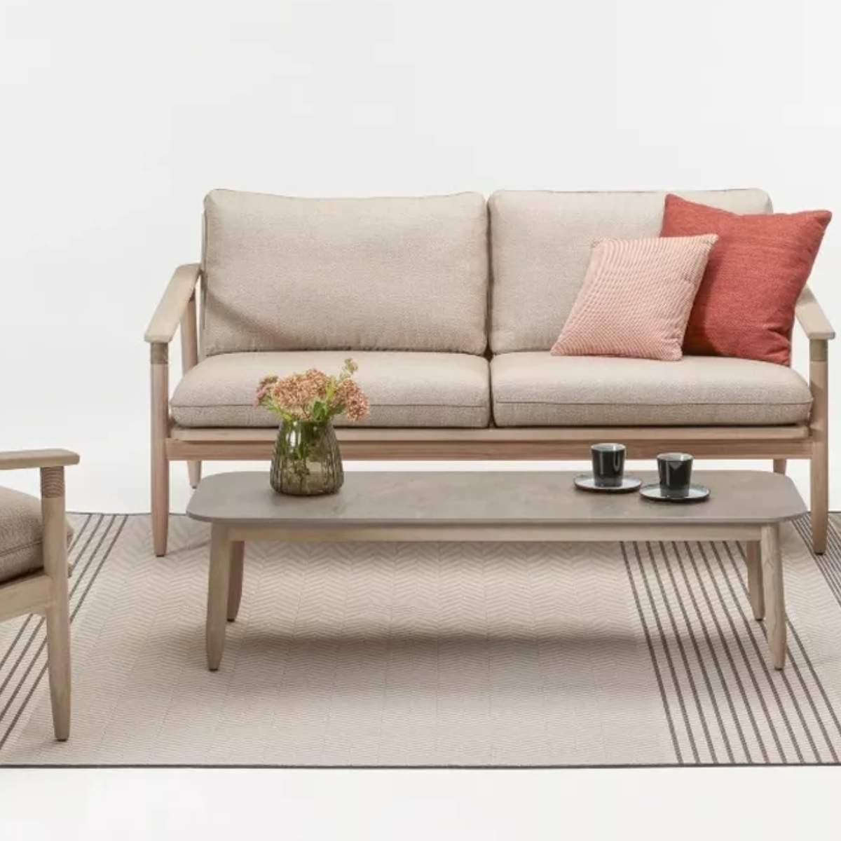 Vincent Shepherd David Teak Outdoor Lounge Sofa