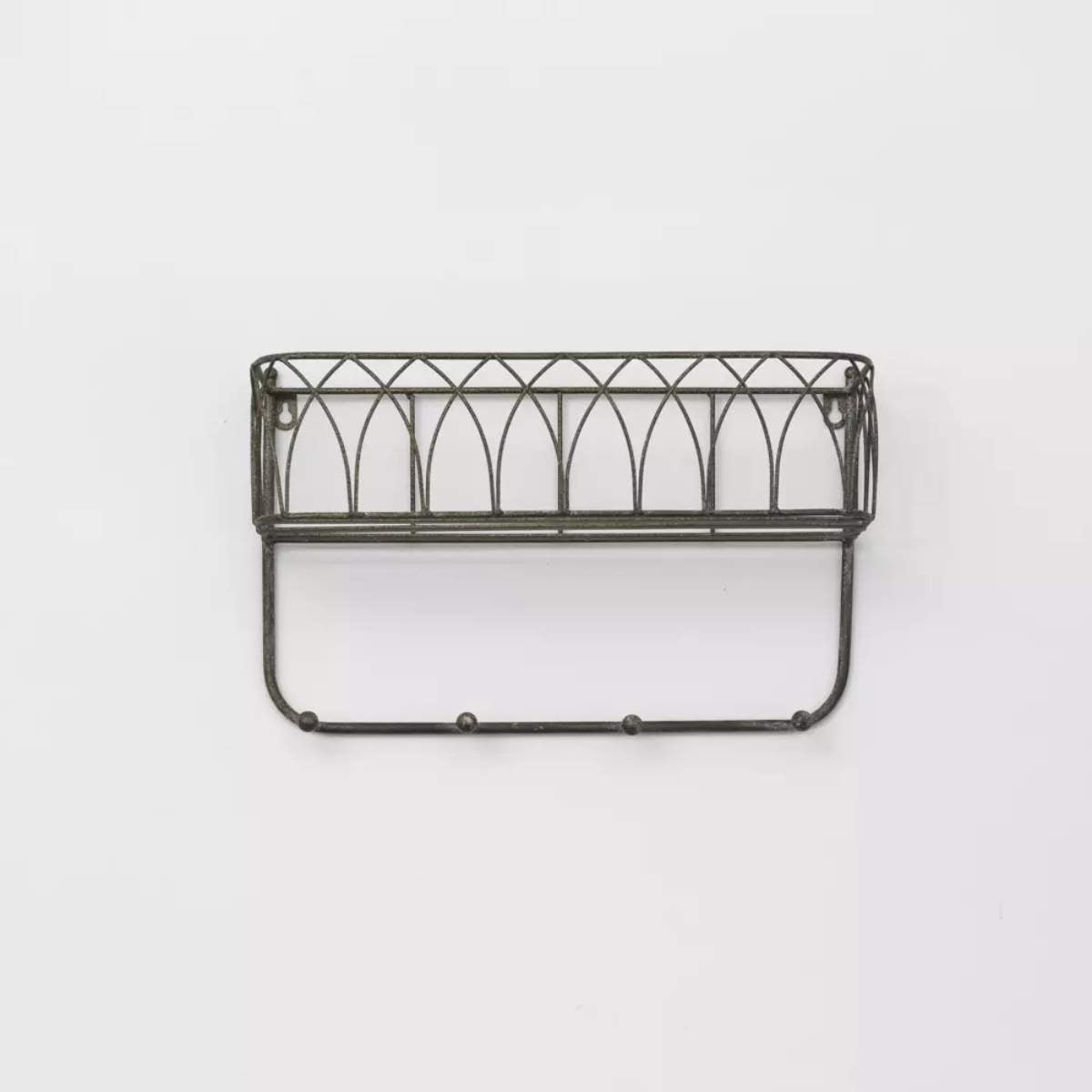 Grand Illusions Decorative Shelf With Hooks Large