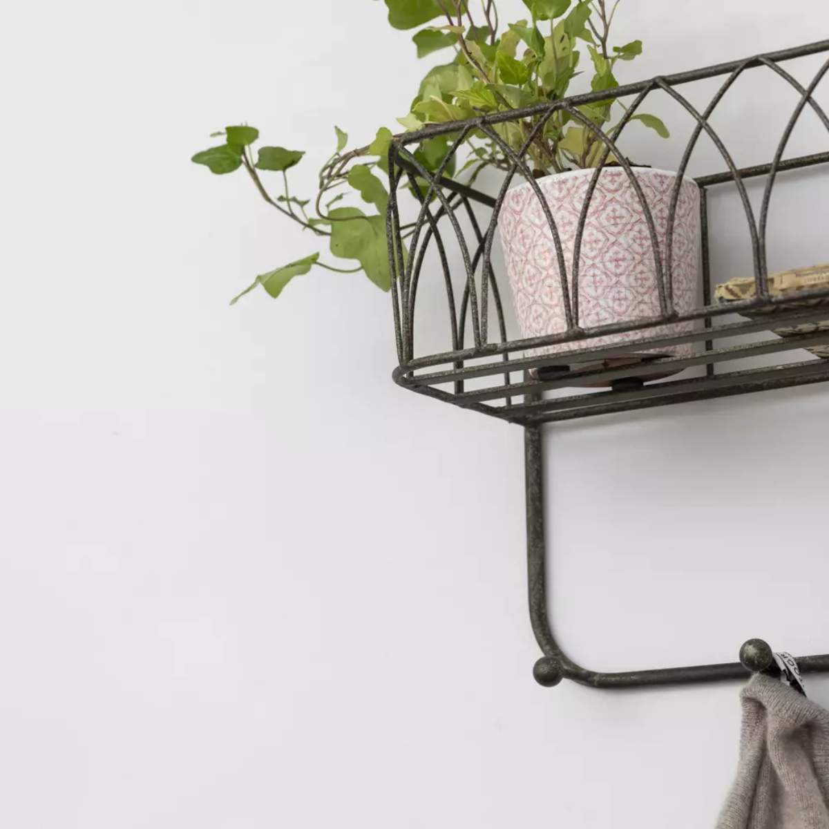 Grand Illusions Decorative Shelf With Hooks Large