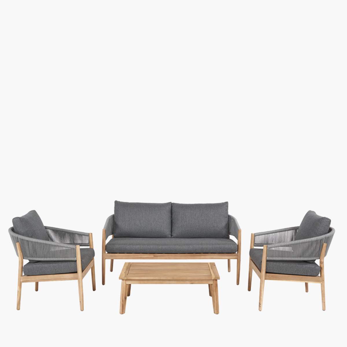 Pacific Lifestyle Denver Grey Outdoor Seating Set