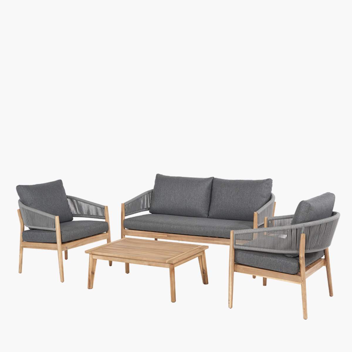 Pacific Lifestyle Denver Grey Outdoor Seating Set