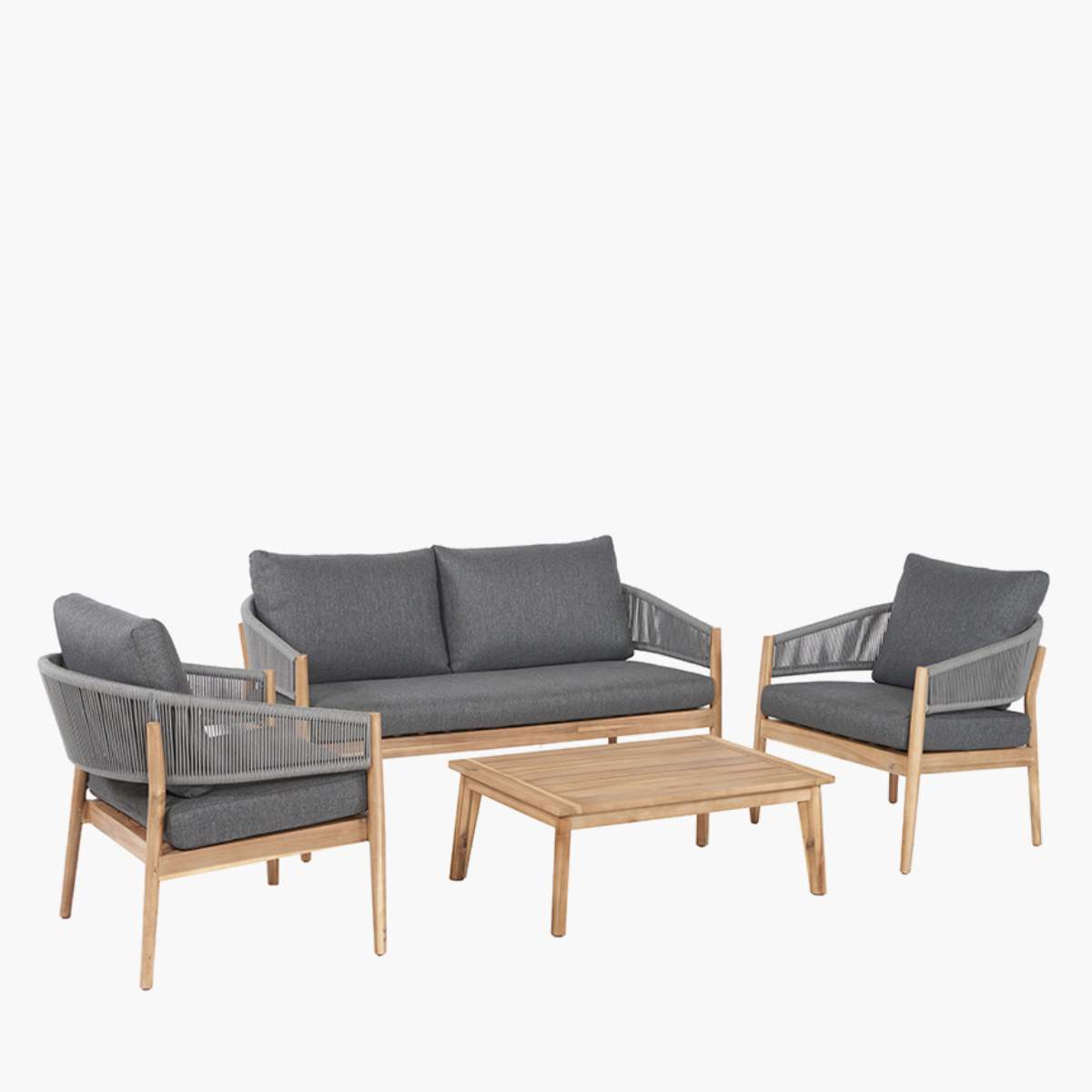 Pacific Lifestyle Denver Grey Outdoor Seating Set