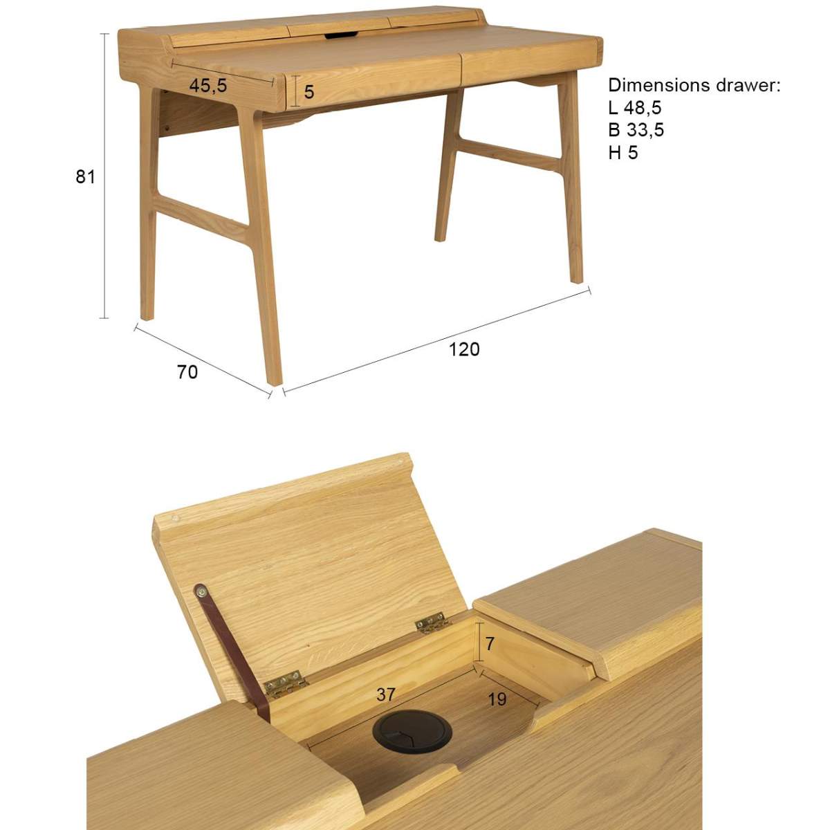 Zuiver Desk Table Kaat