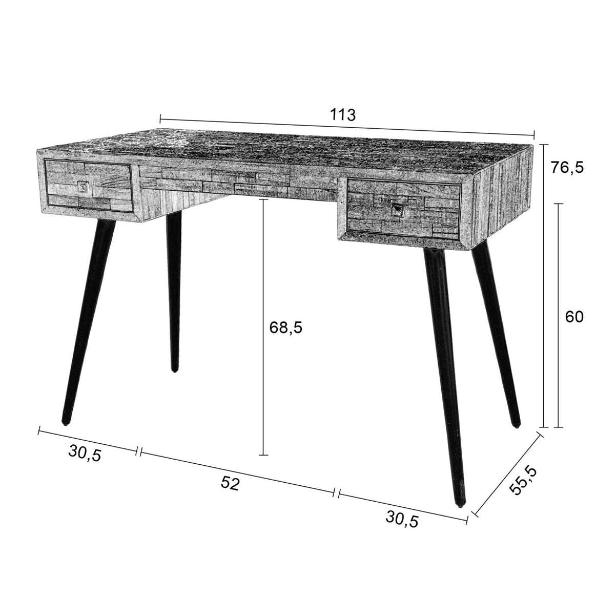 Beau&Co Desk Table Leo