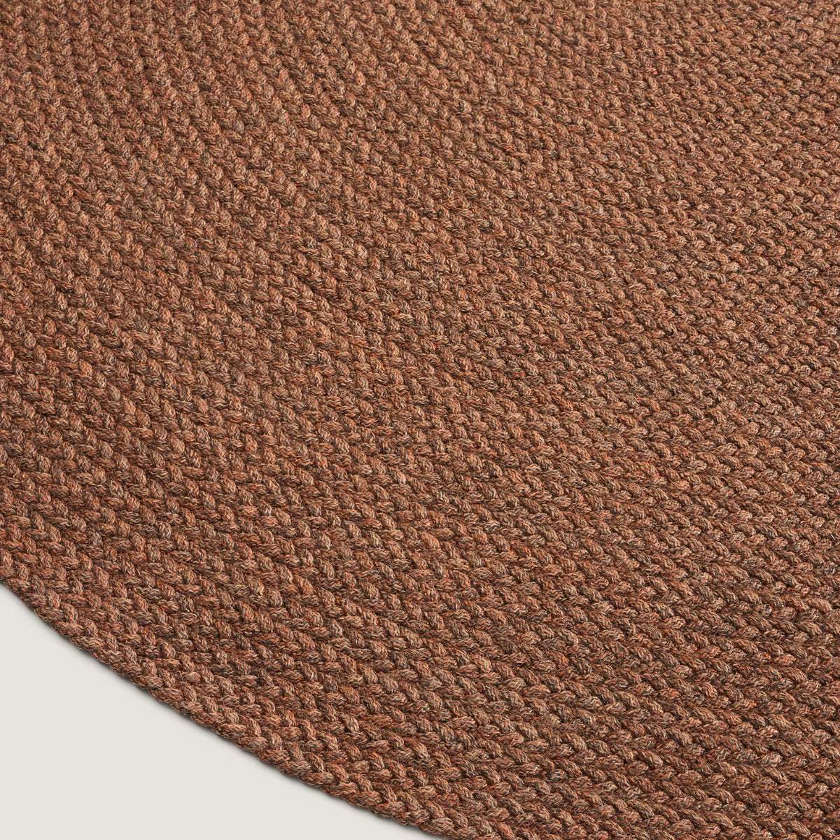 Kave Home Rug Despas in synthetic fibers terracotta Ø200 cm