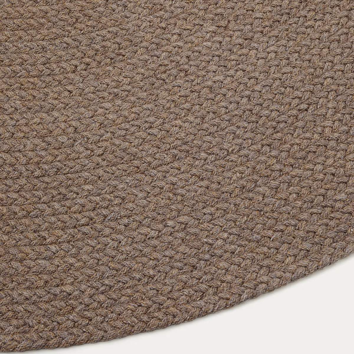 Kave Home Rug Despas in synthetic fibers beige Ø150 cm