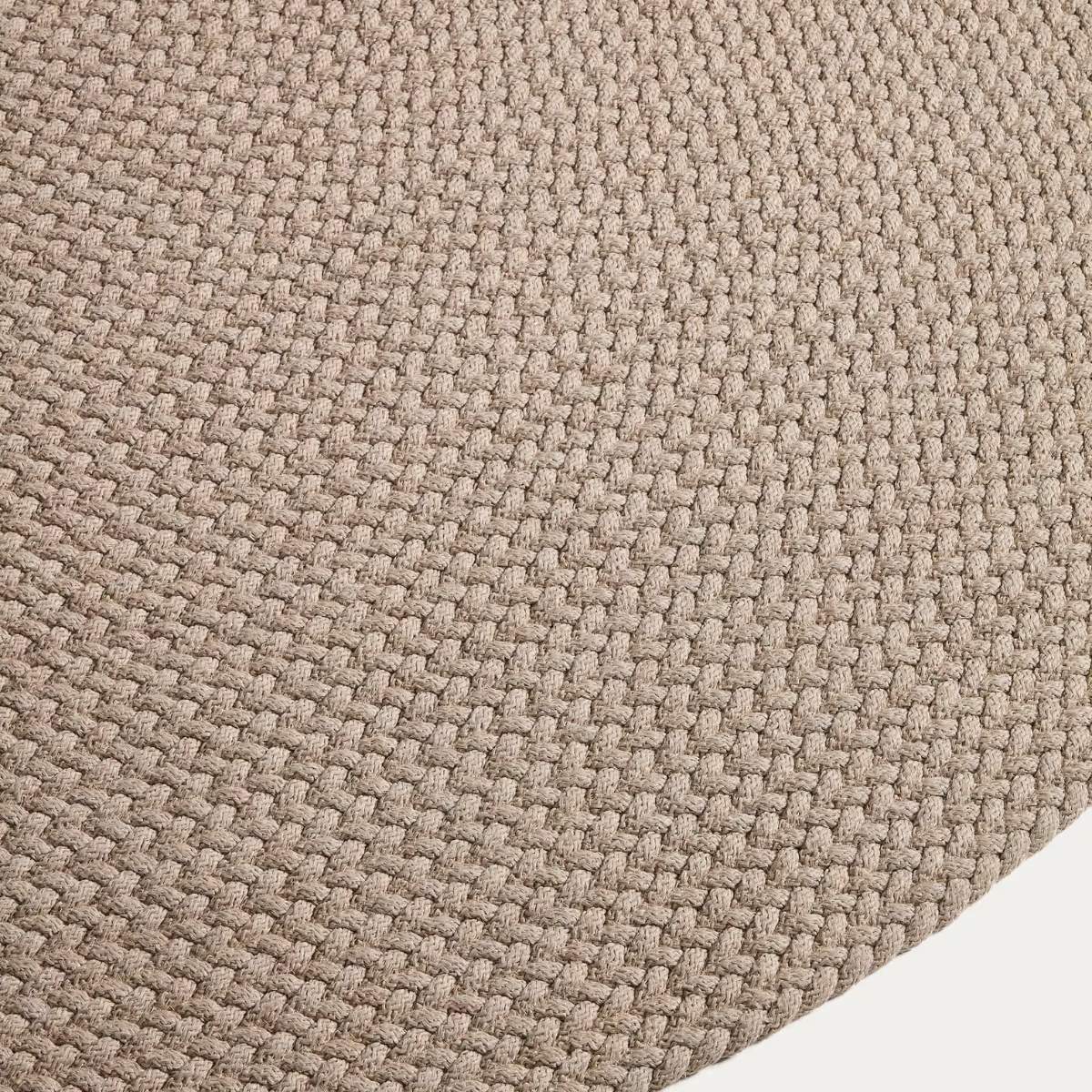 Kave Home Despas ecru synthetic fibre rug Ø200cm