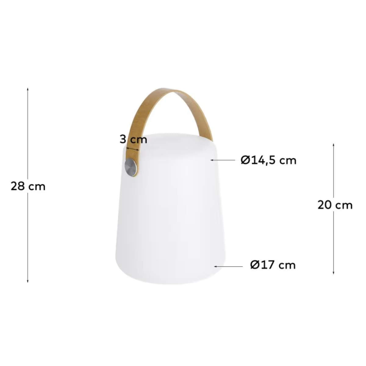 Kave Home Dialma table lamp with brown flex