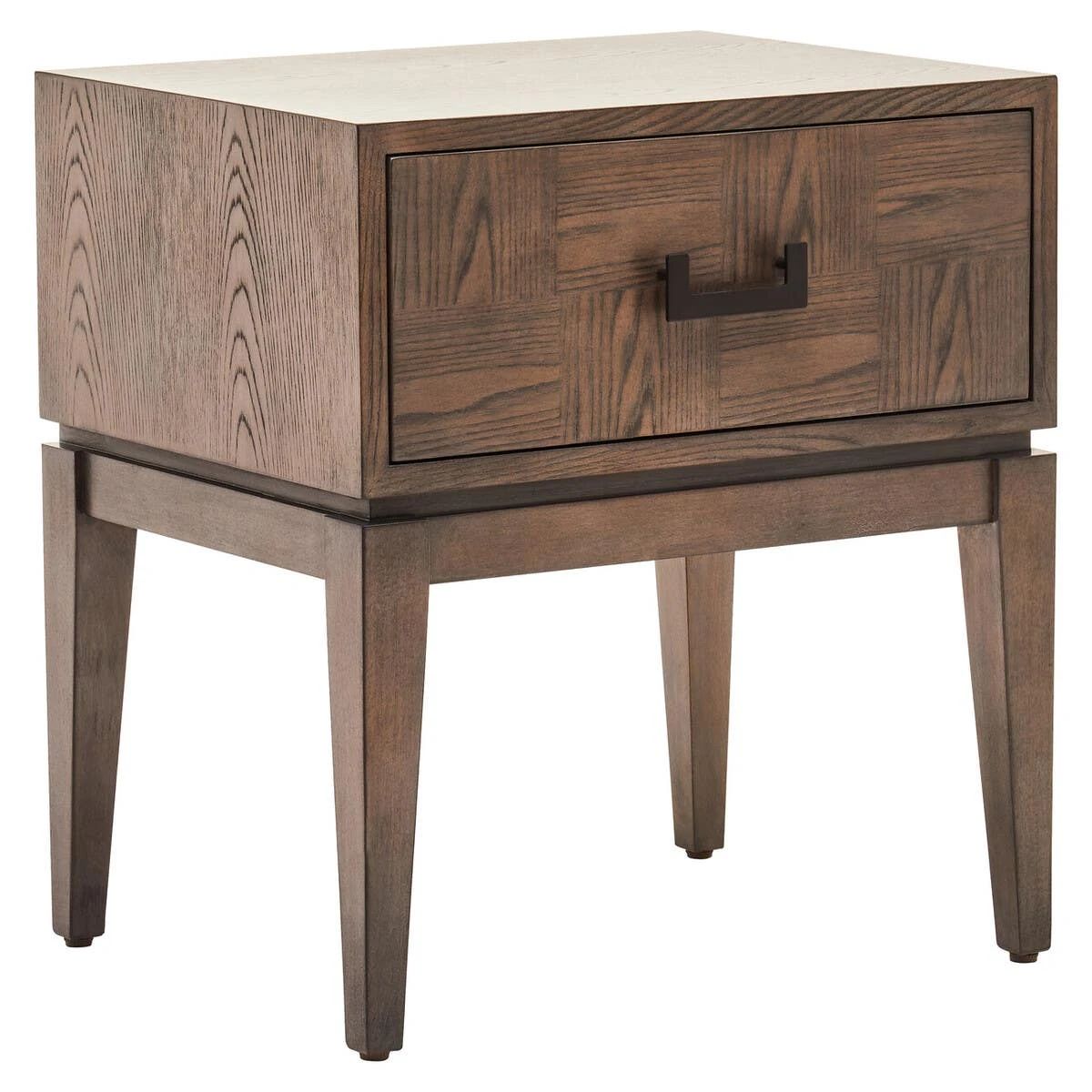 Beaumonde Home Dimaro Antique Grey One Drawer Side Table
