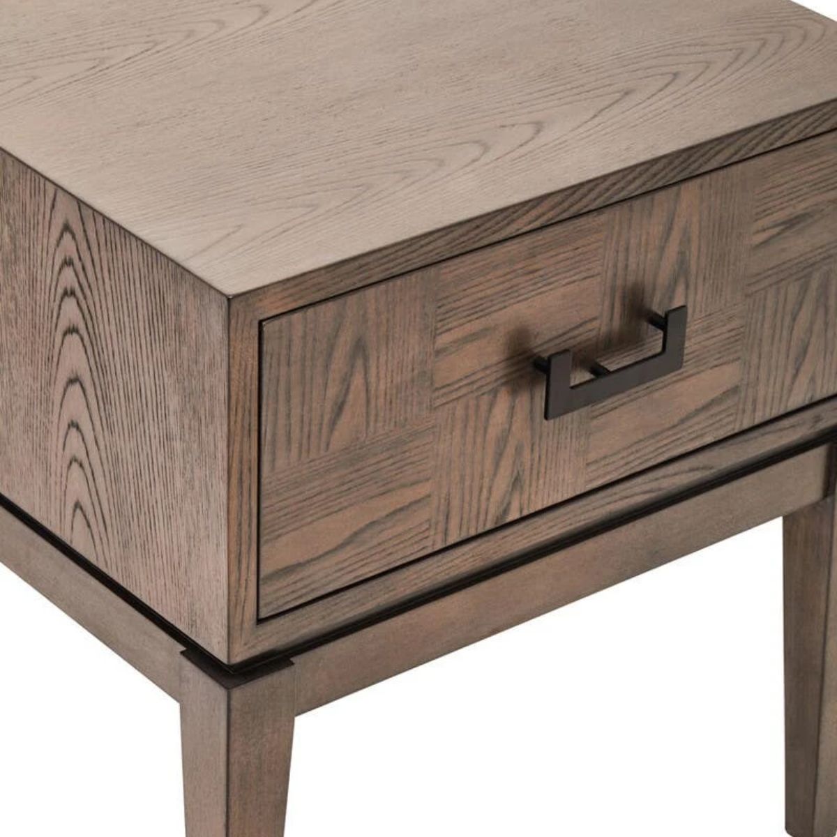 Beaumonde Home Dimaro Antique Grey One Drawer Side Table