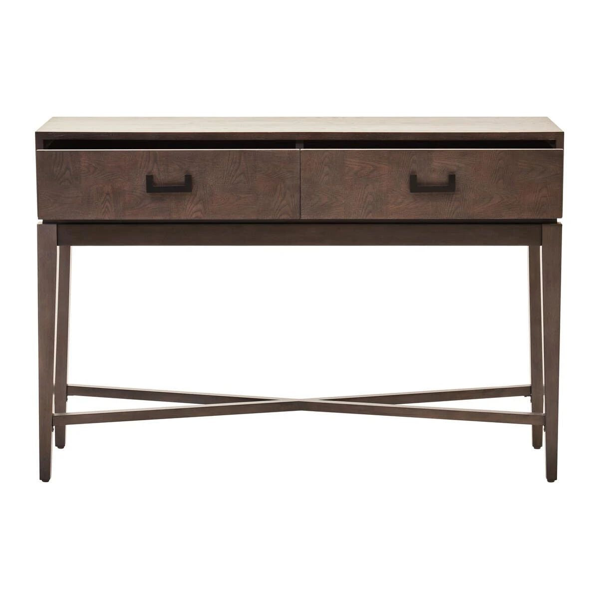 Beaumonde Home Dimaro Antique Grey Two Drawer Console Table