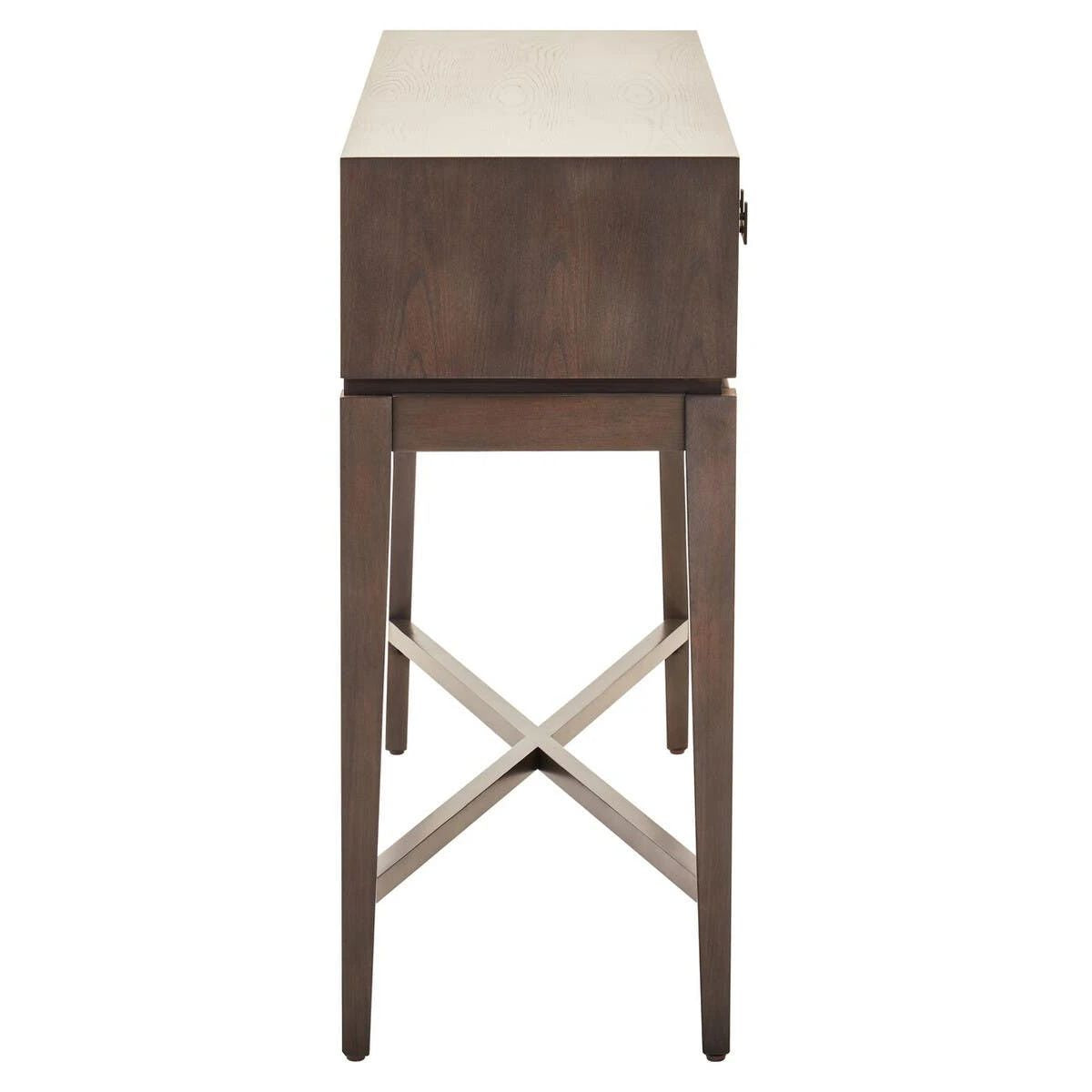 Beaumonde Home Dimaro Antique Grey Two Drawer Console Table