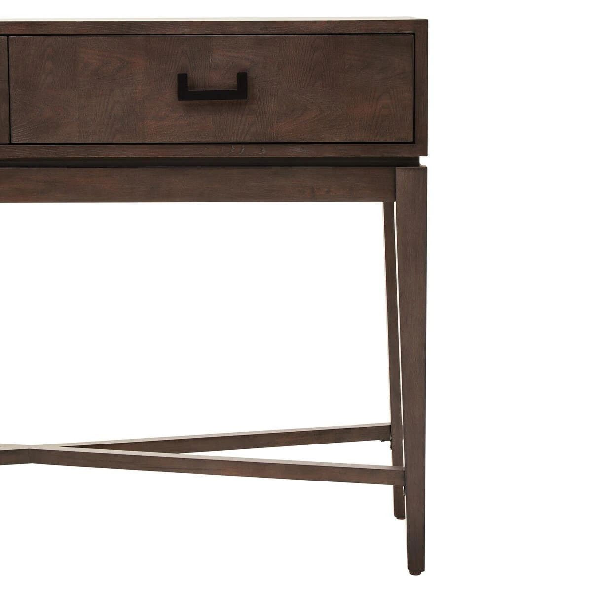 Beaumonde Home Dimaro Antique Grey Two Drawer Console Table