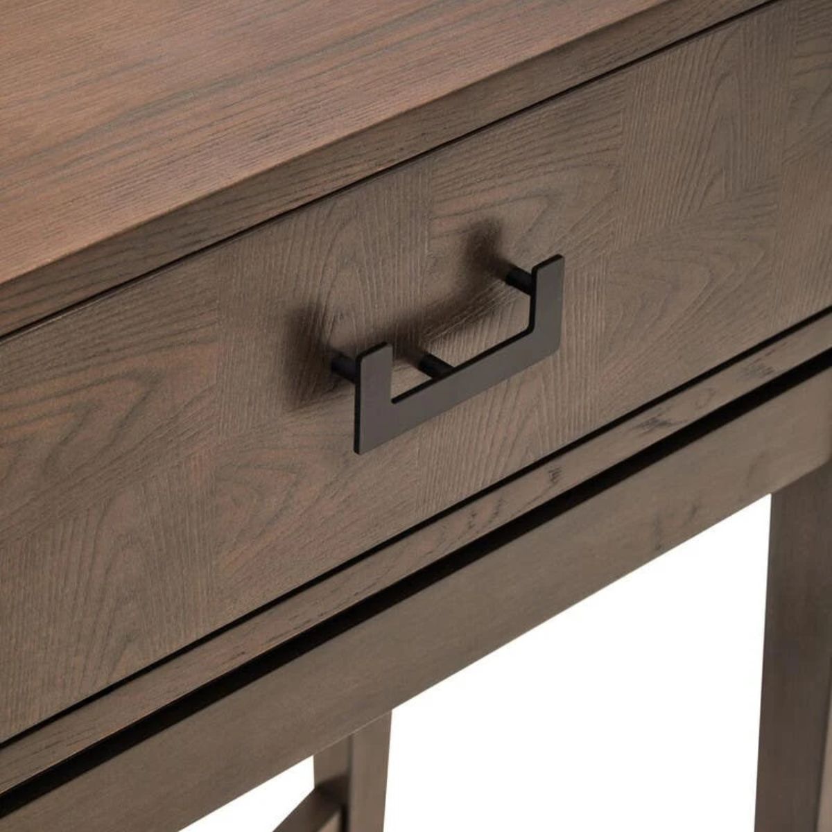 Beaumonde Home Dimaro Antique Grey Two Drawer Console Table