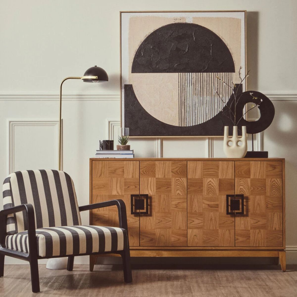 Beaumonde Home Dimaro Natural Four Door Sideboard
