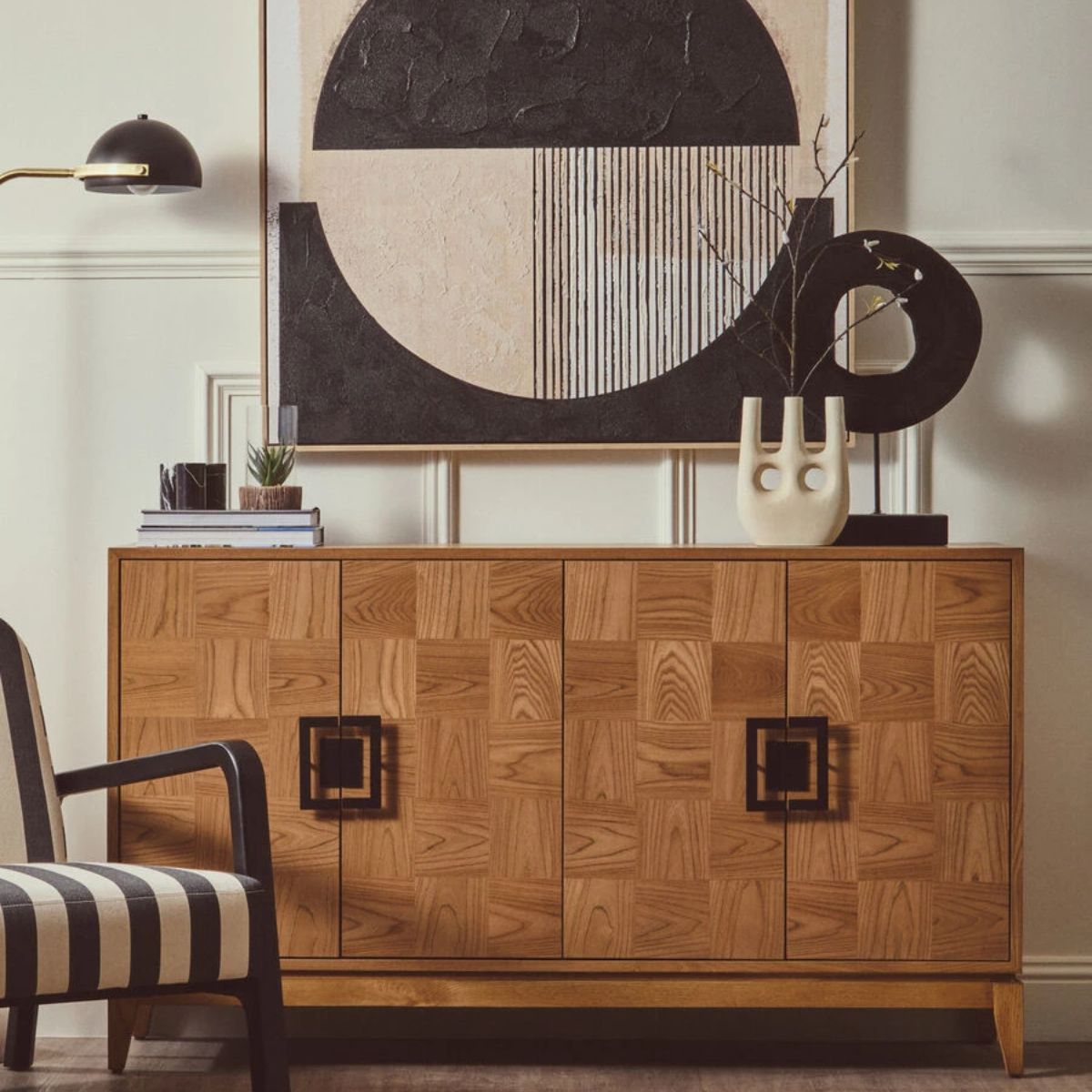 Beaumonde Home Dimaro Natural Four Door Sideboard