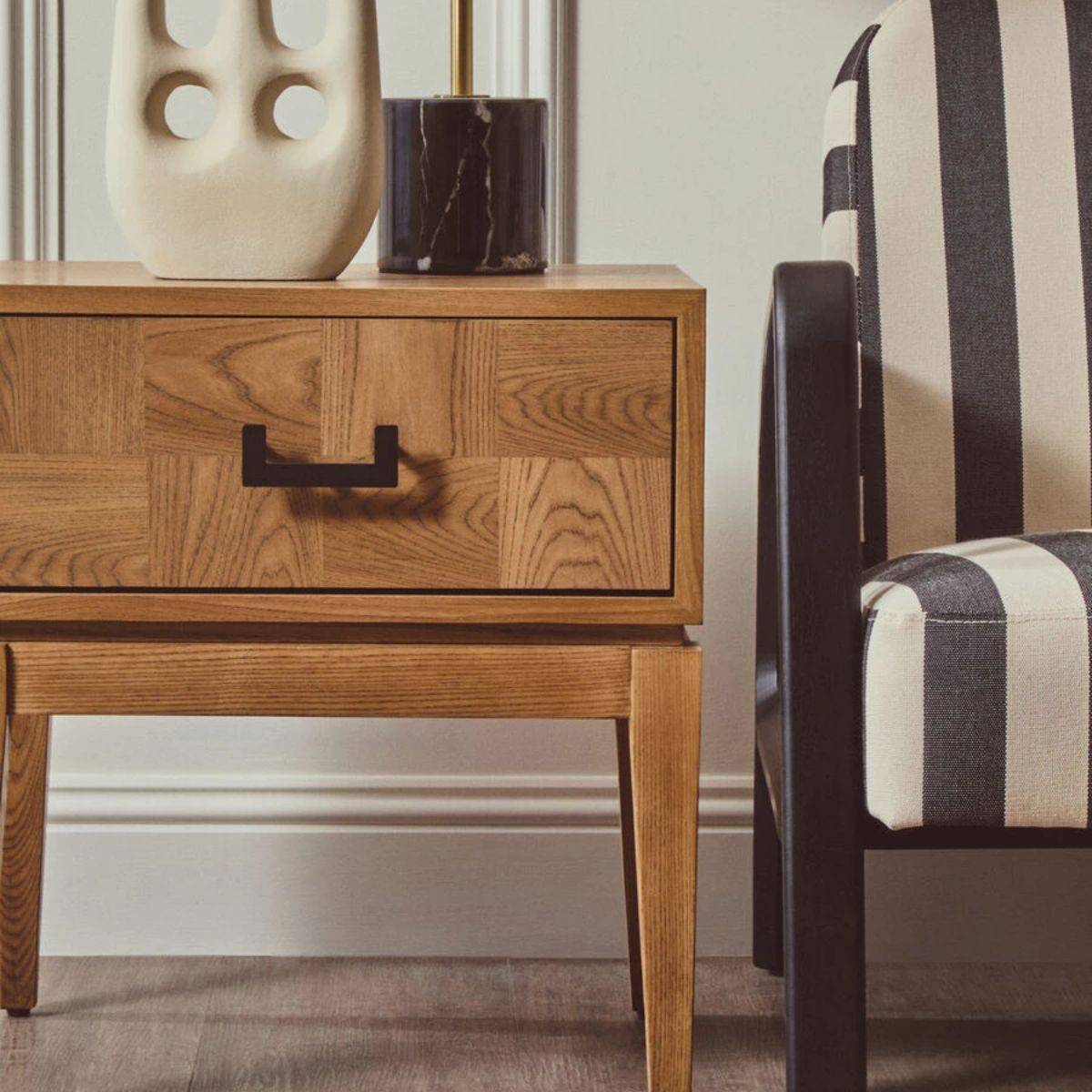 Beaumonde Home Dimaro Natural One Drawer Side Table