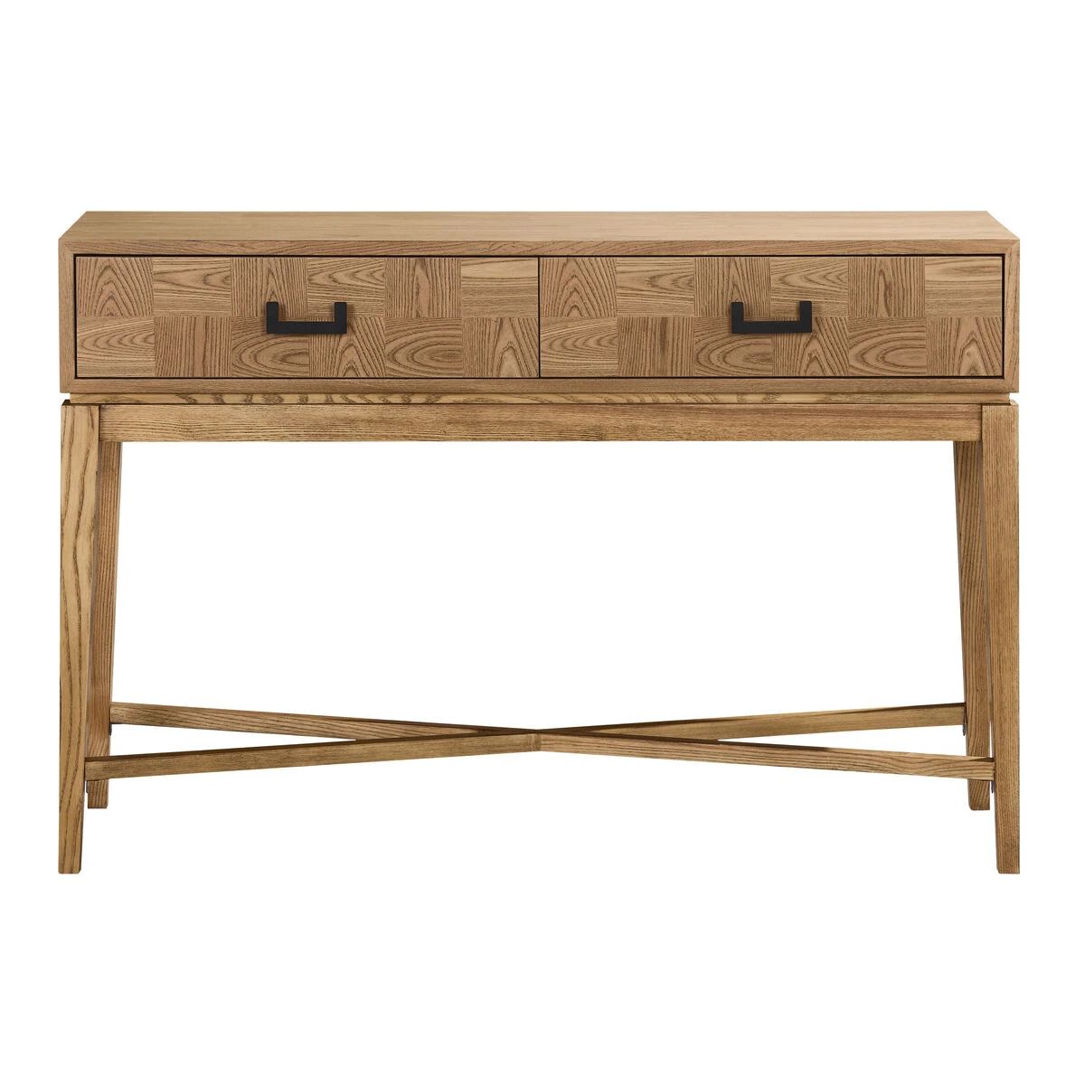 Beaumonde Home Dimaro Natural Two Drawer Console Table