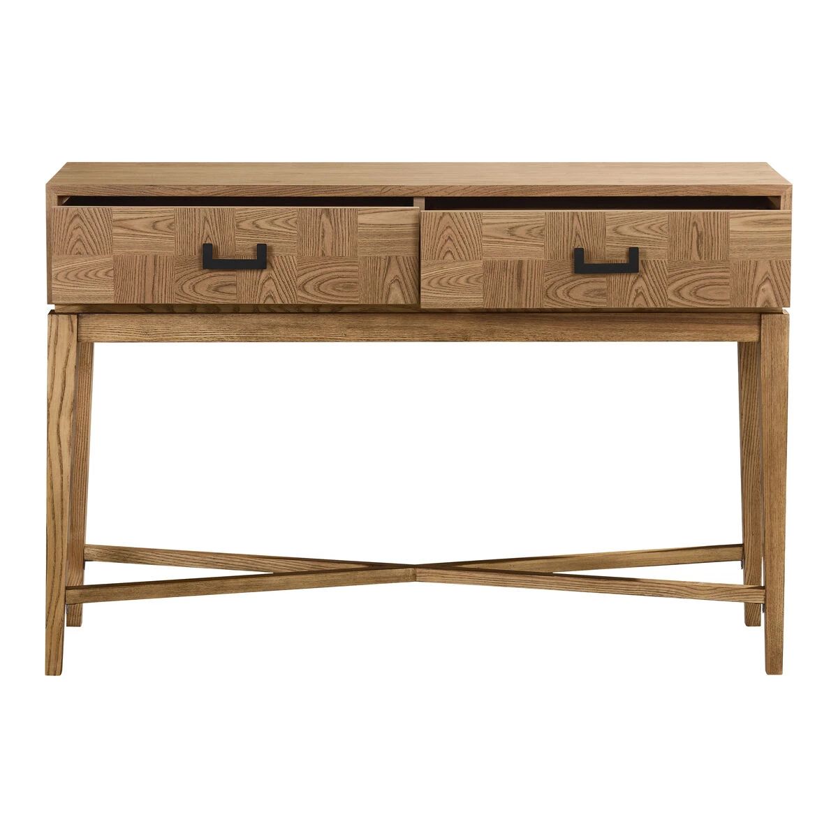 Beaumonde Home Dimaro Natural Two Drawer Console Table