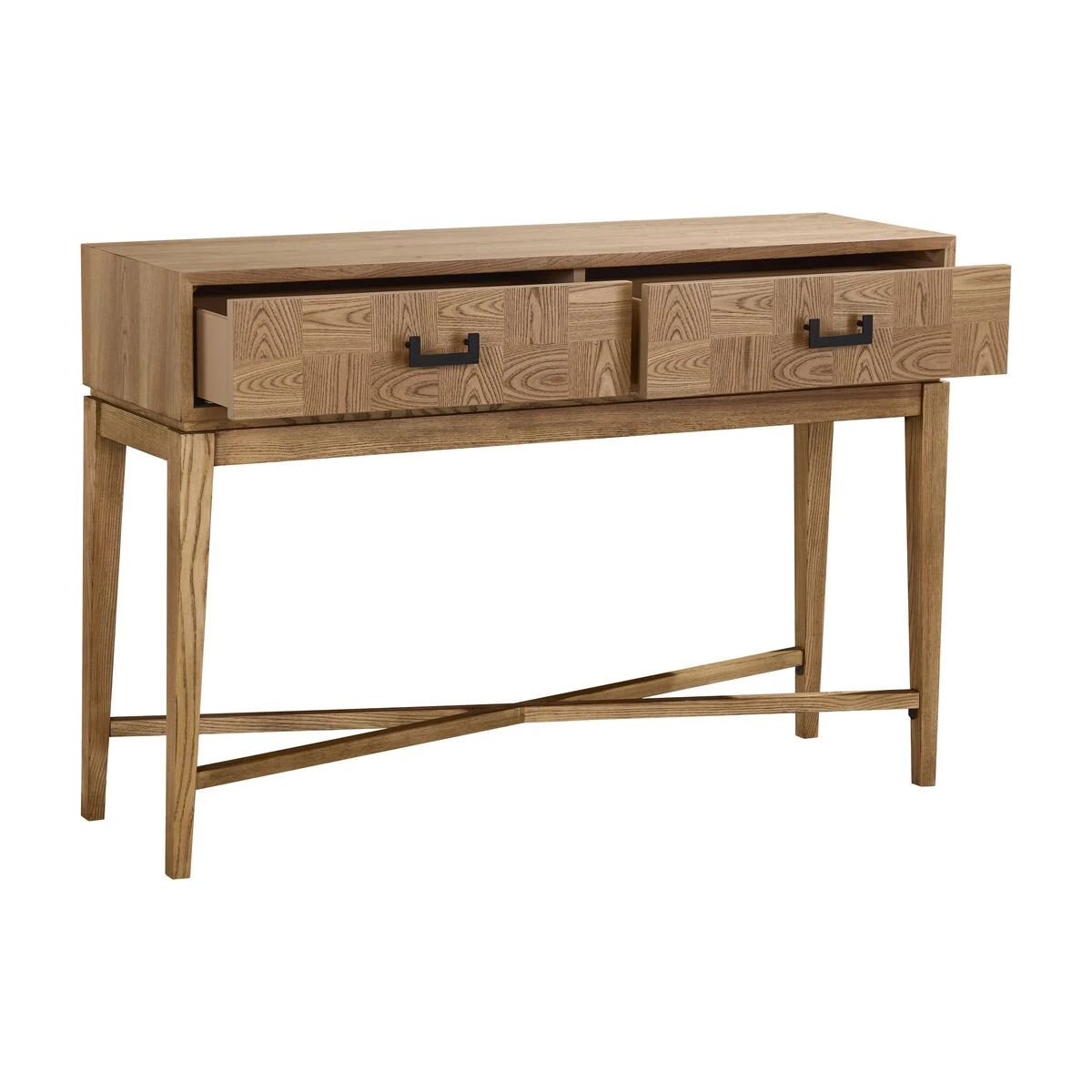 Beaumonde Home Dimaro Natural Two Drawer Console Table