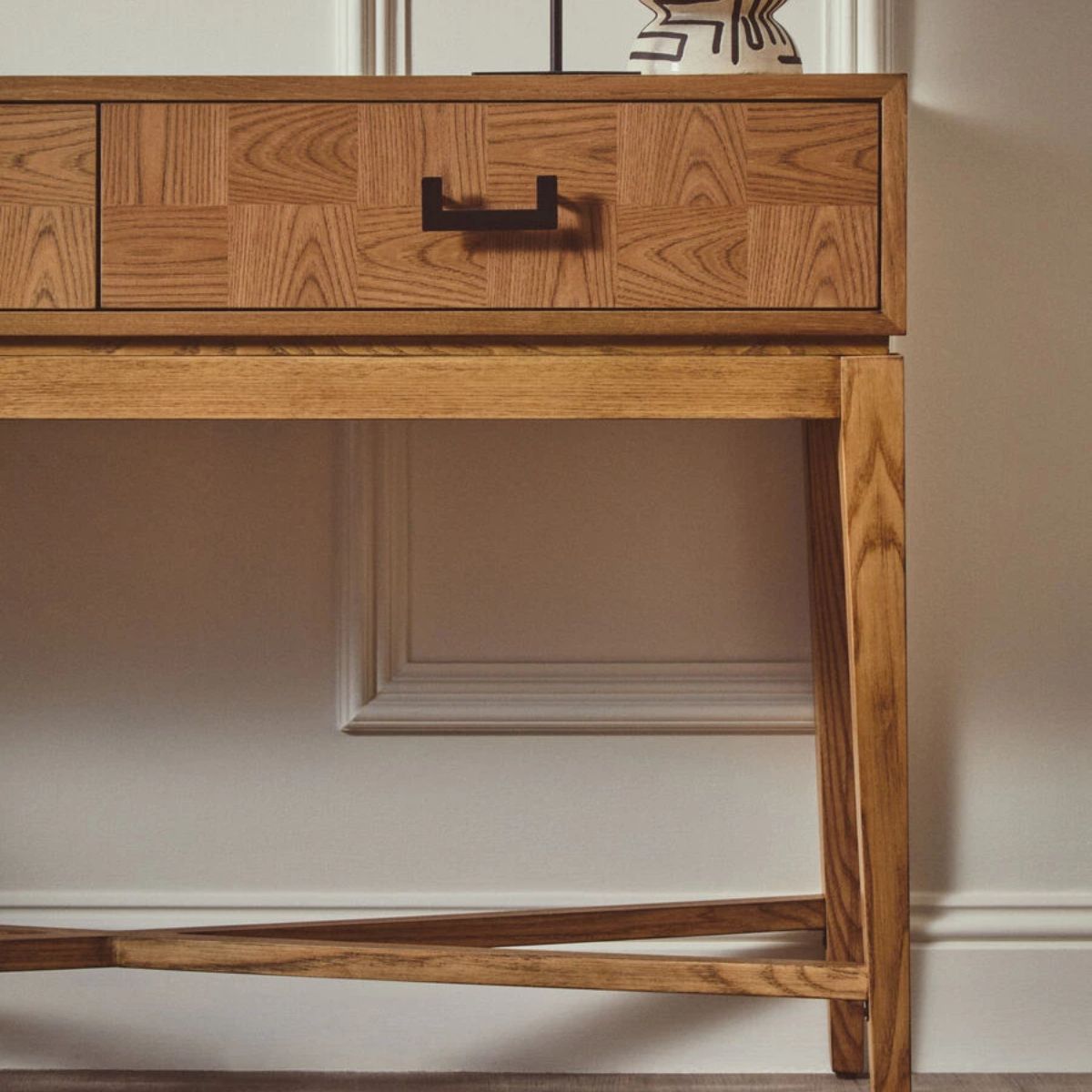 Beaumonde Home Dimaro Natural Two Drawer Console Table