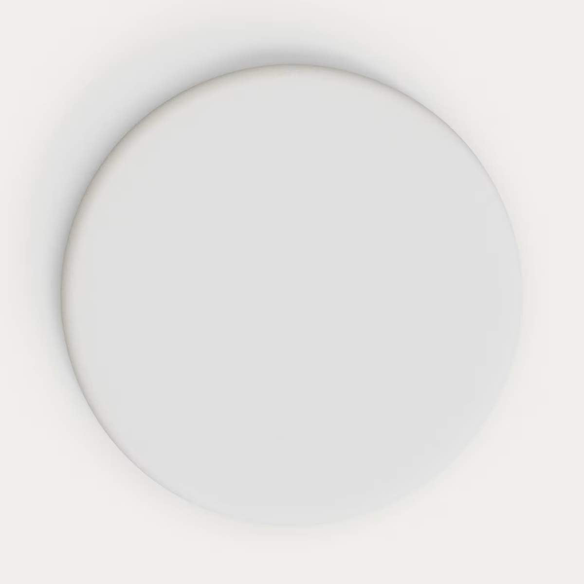 Kave Home Dina outdoor tall round table with white cement top Ø70cm and white steel base 48x48x96cm