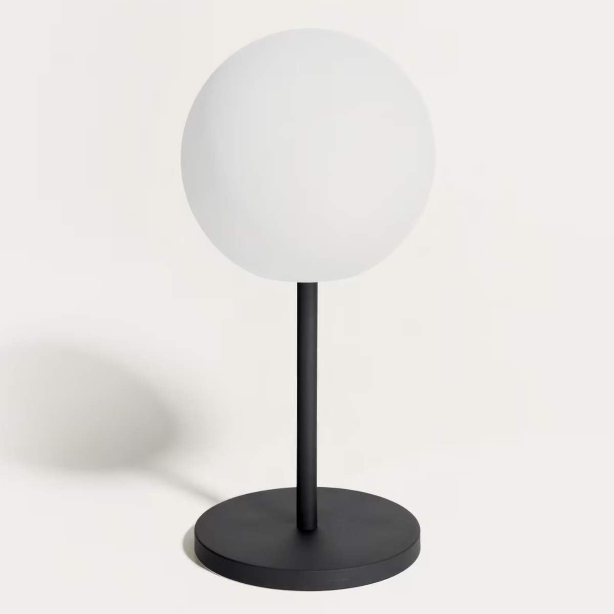 Kave Home Outdoor Dinesh table lamp in black steel