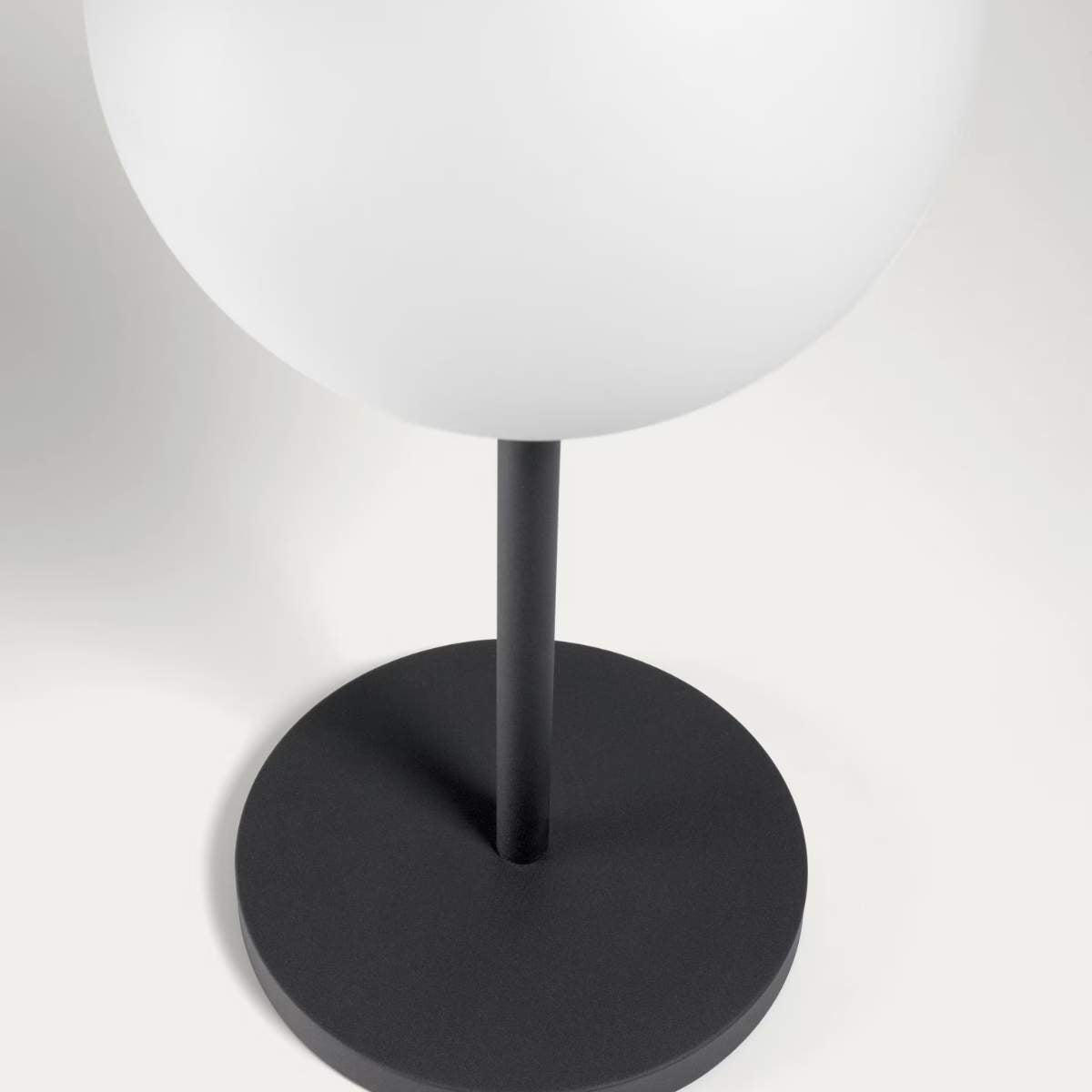 Kave Home Outdoor Dinesh table lamp in black steel